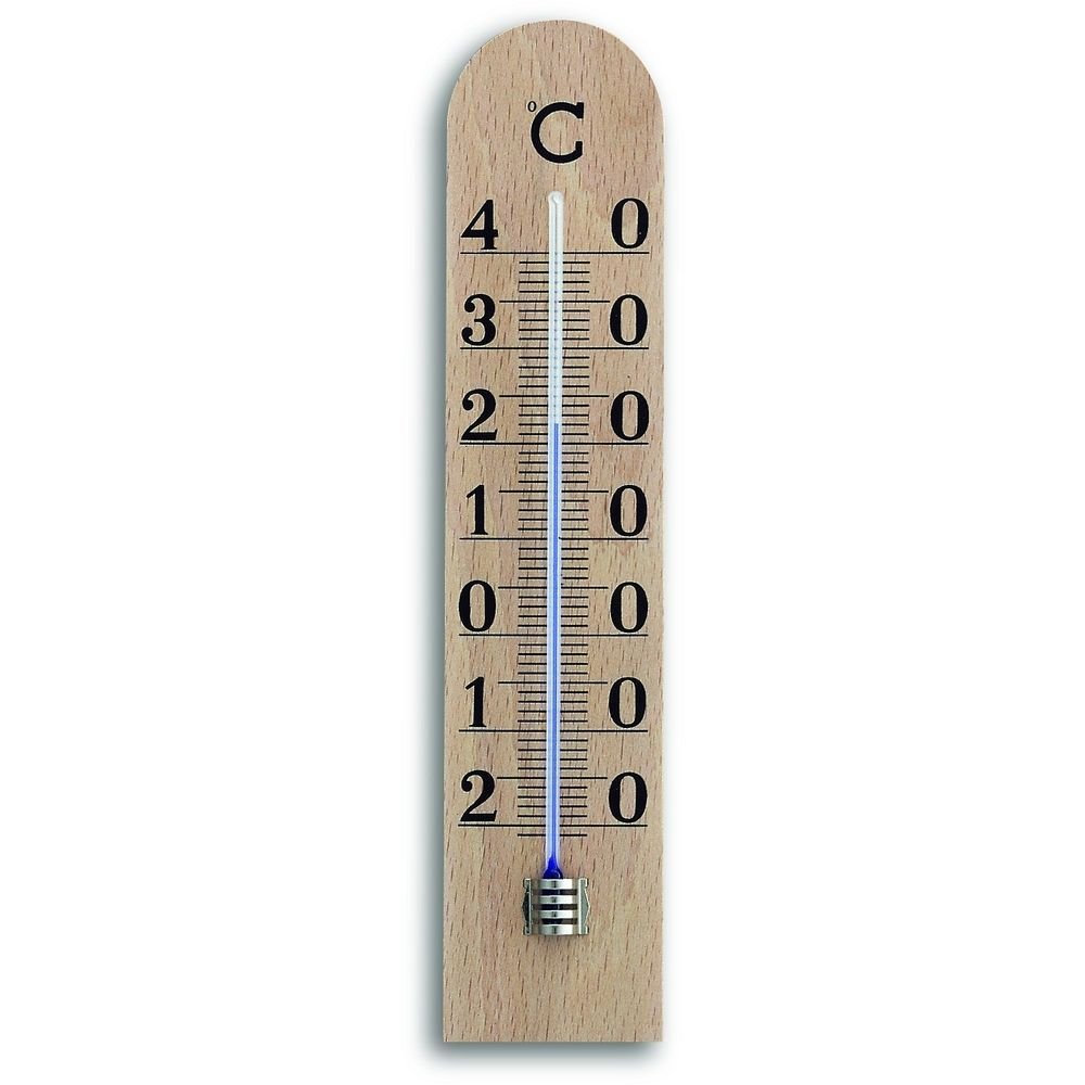 Indoor Beech Thermometer 25cm - TD-12-1005