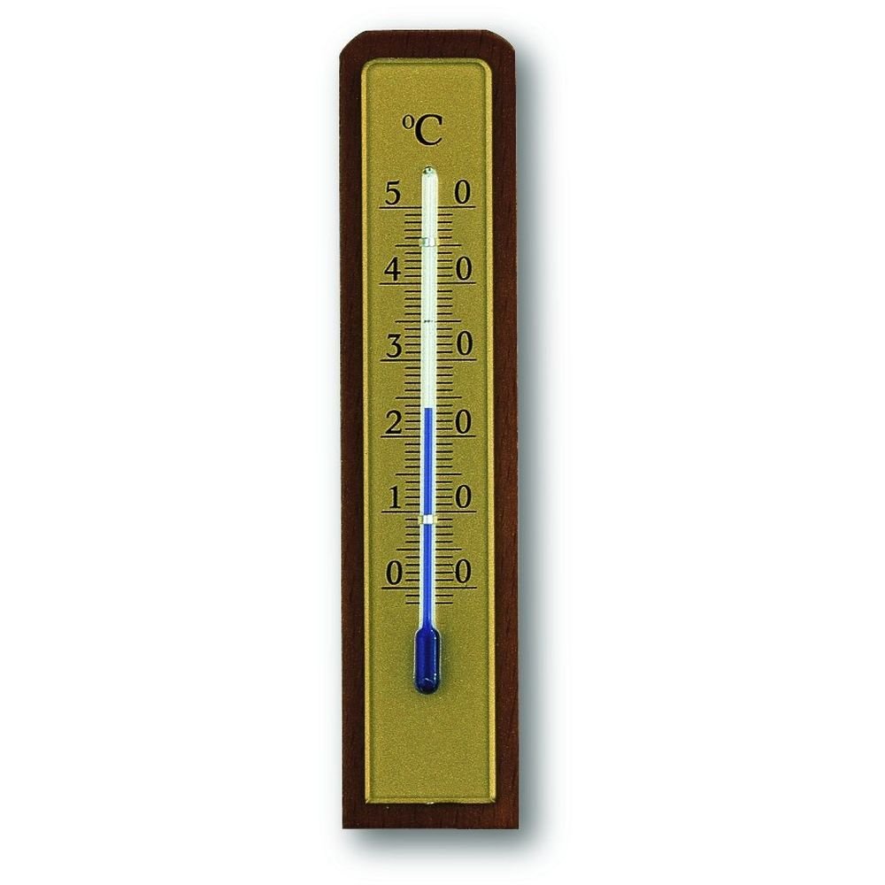 Indoor Walnut Thermometer 13.3cm - TD-12-1009