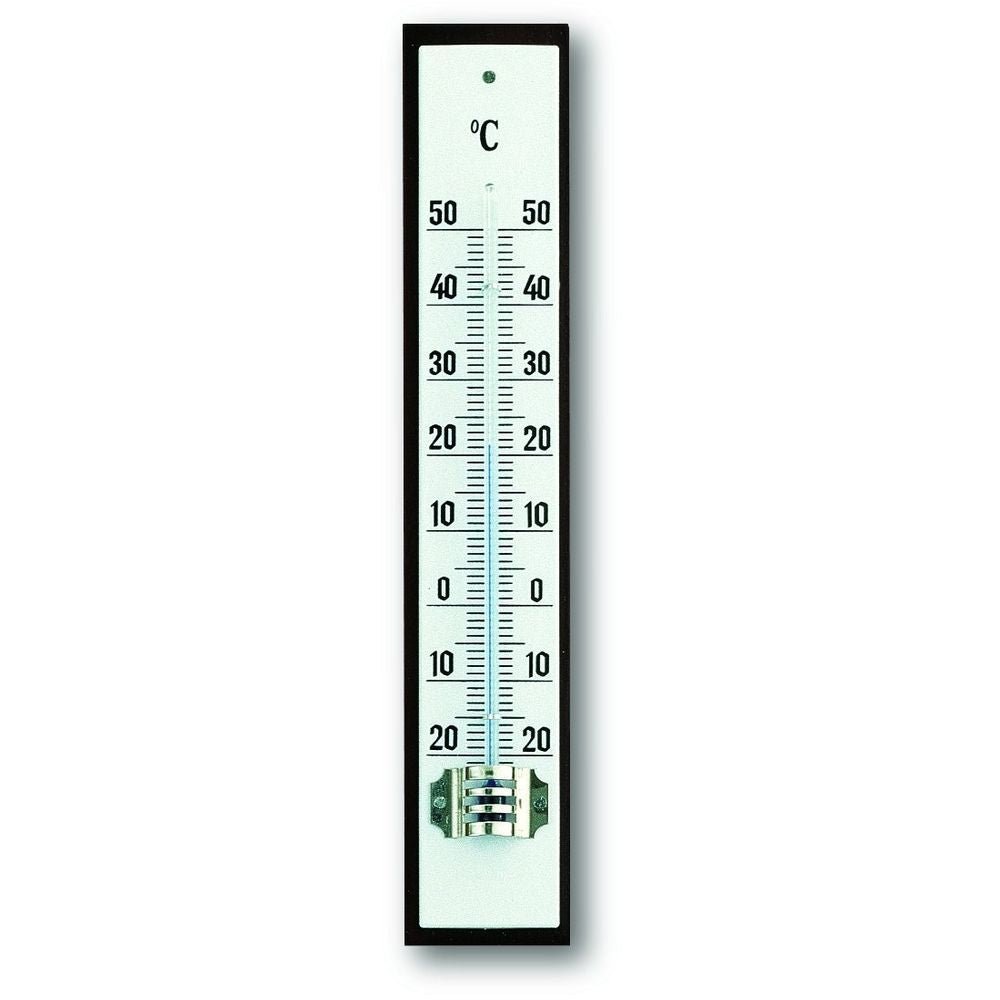Indoor Mahogany And White Thermometer 16.2cm - TD-12-1011