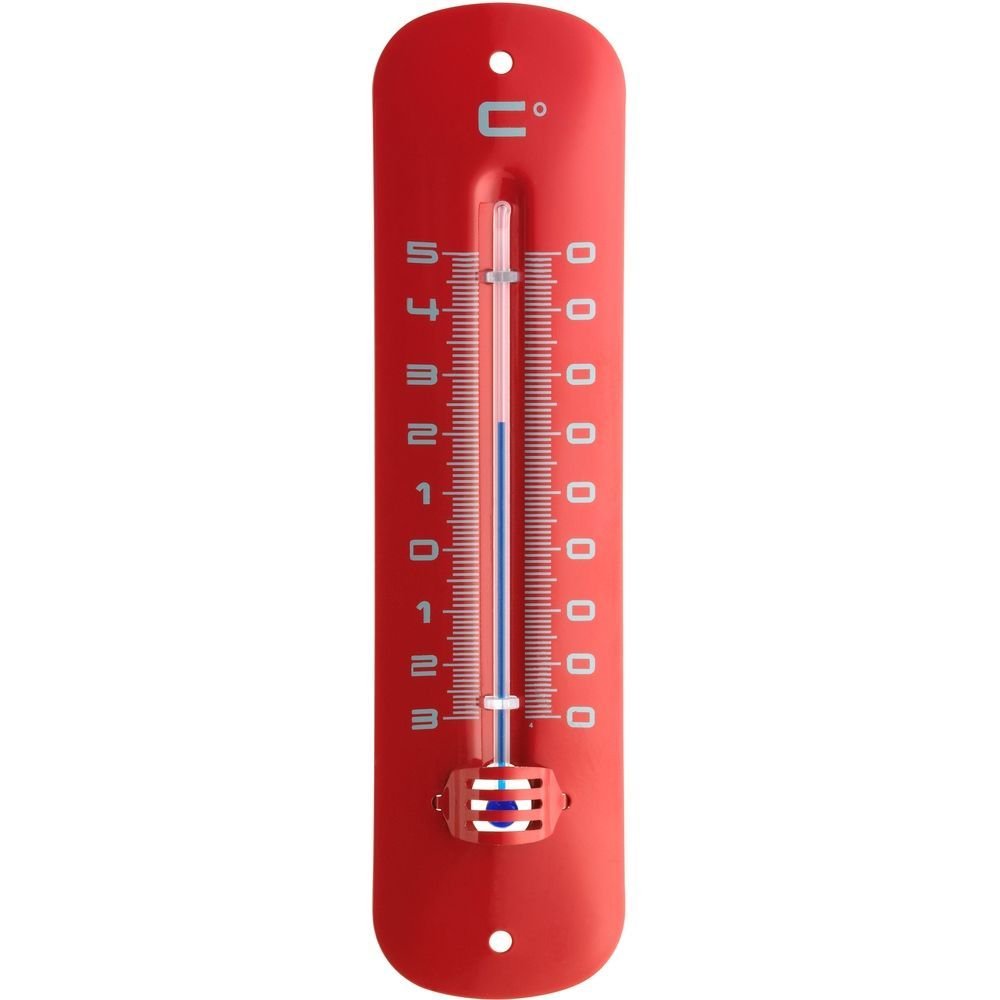 Red Indoor/Outdoor Thermometer 19cm - TD-12-2051-05