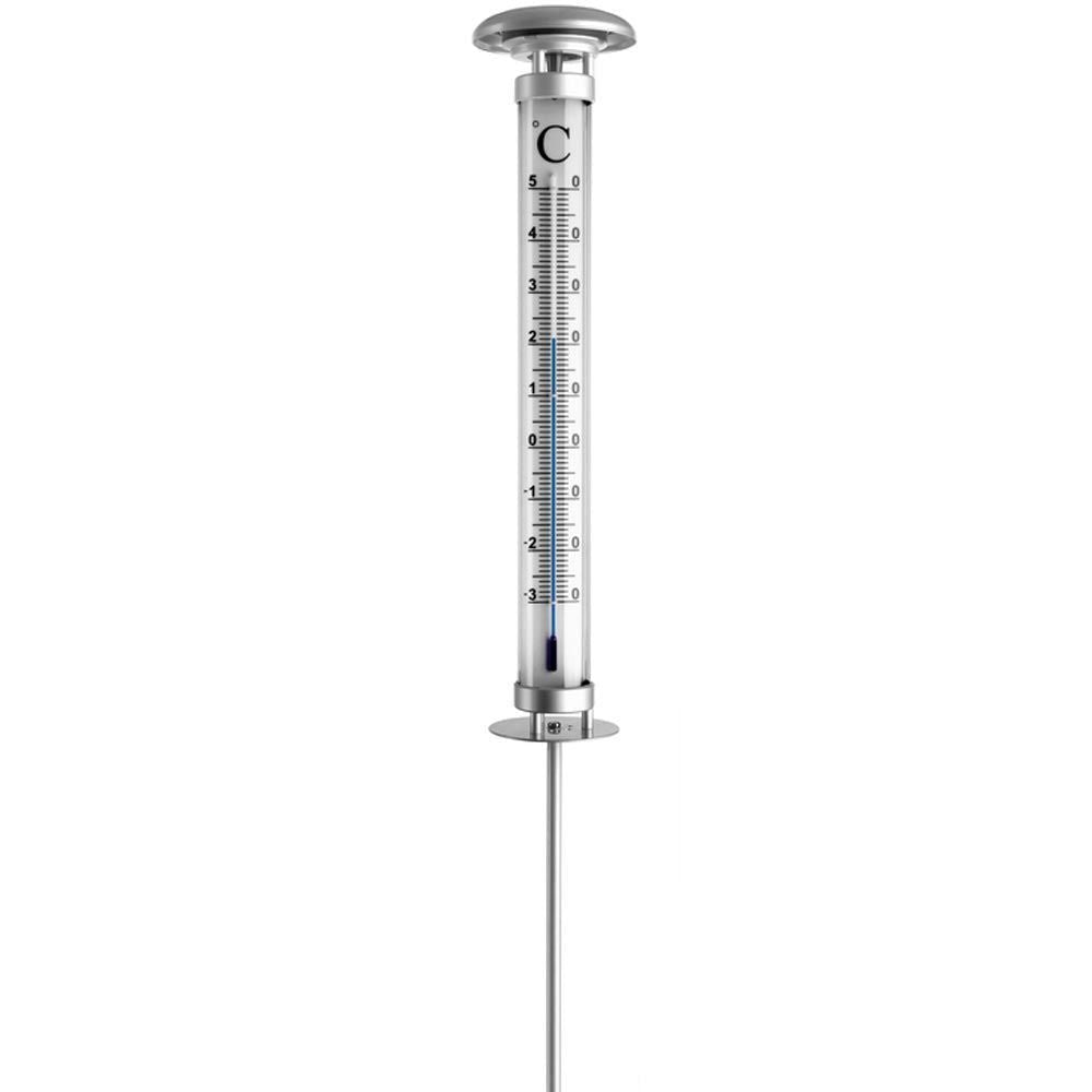 Large Solino Garden Thermometer With Solar Light 109cm - TD-12-2057-54