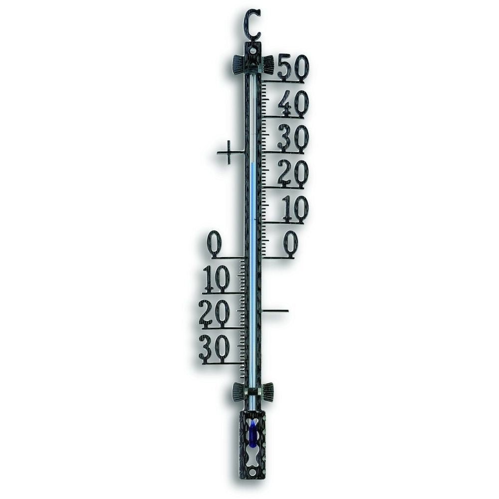 Outdoor Black Metal Thermometer 27.5cm - TD-12-5001-01