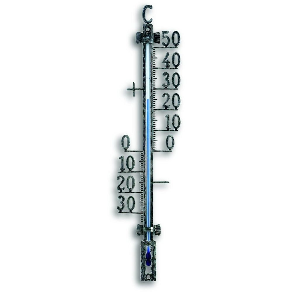 Outdoor Antique Tin Metal Thermometer 27.5cm - TD-12-5001-50