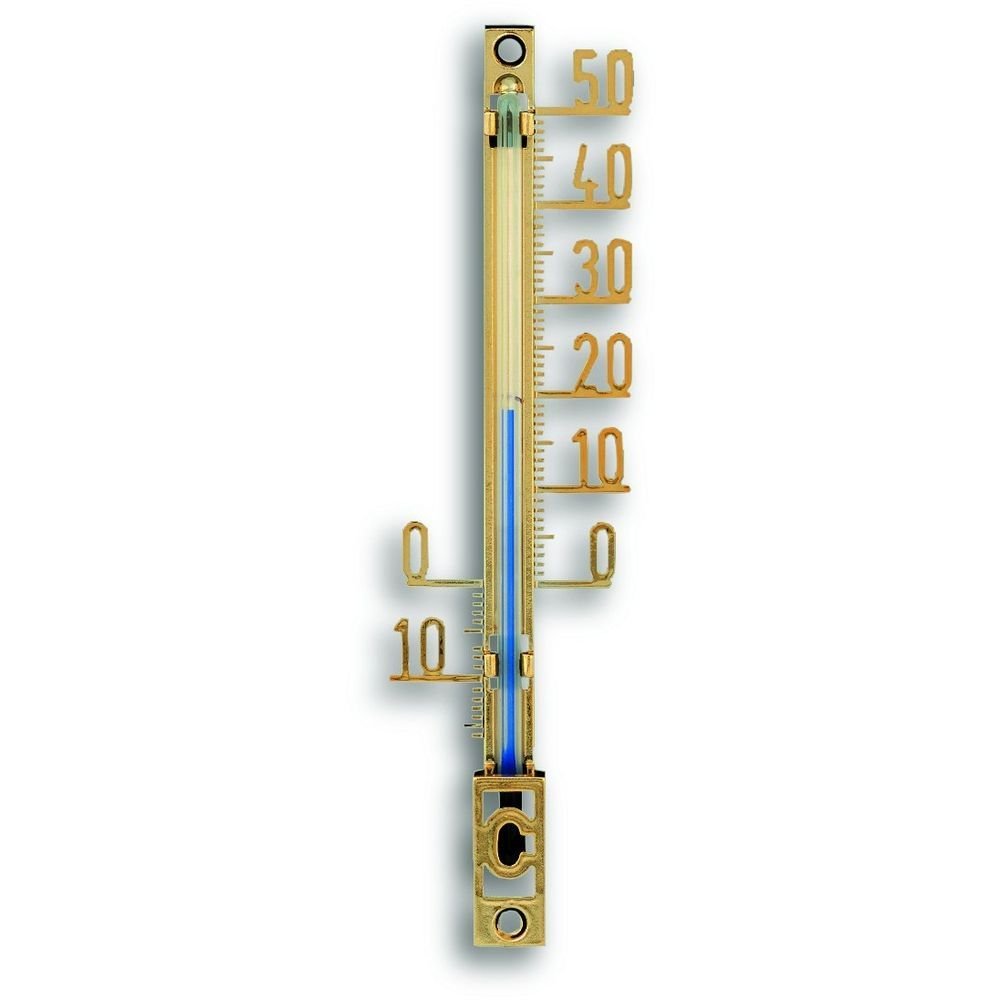 Outdoor Gold Plastic Thermometer 10.4cm - TD-12-6000-53