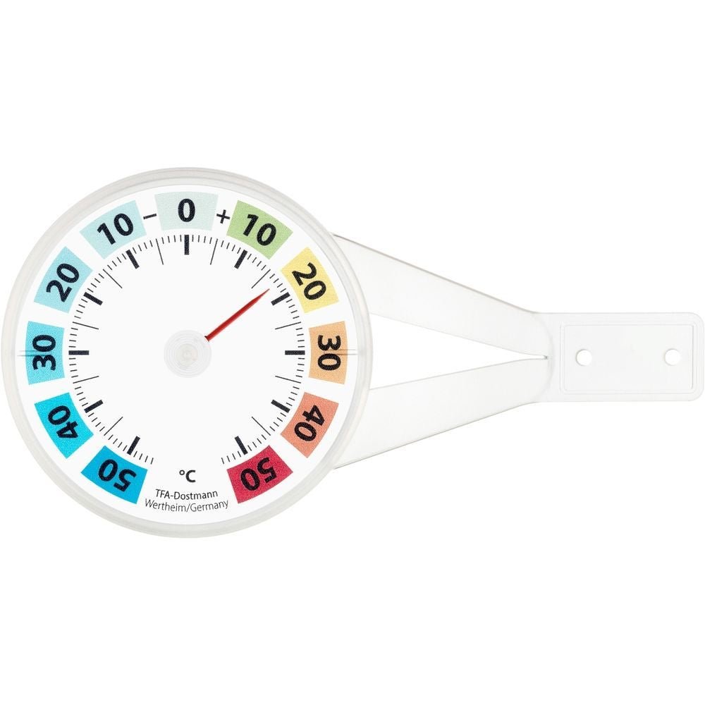 Round Coloured Window Thermometer 8cm - TD-14-6019