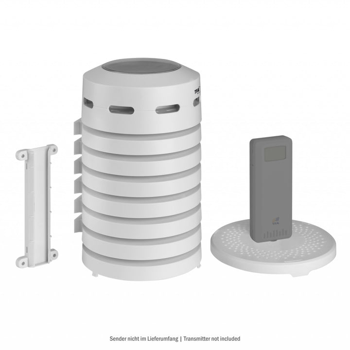 Temperature &amp; Humidity Sensor Protective Cover With Solar - Powered Fan WS - 02 - WS-02
