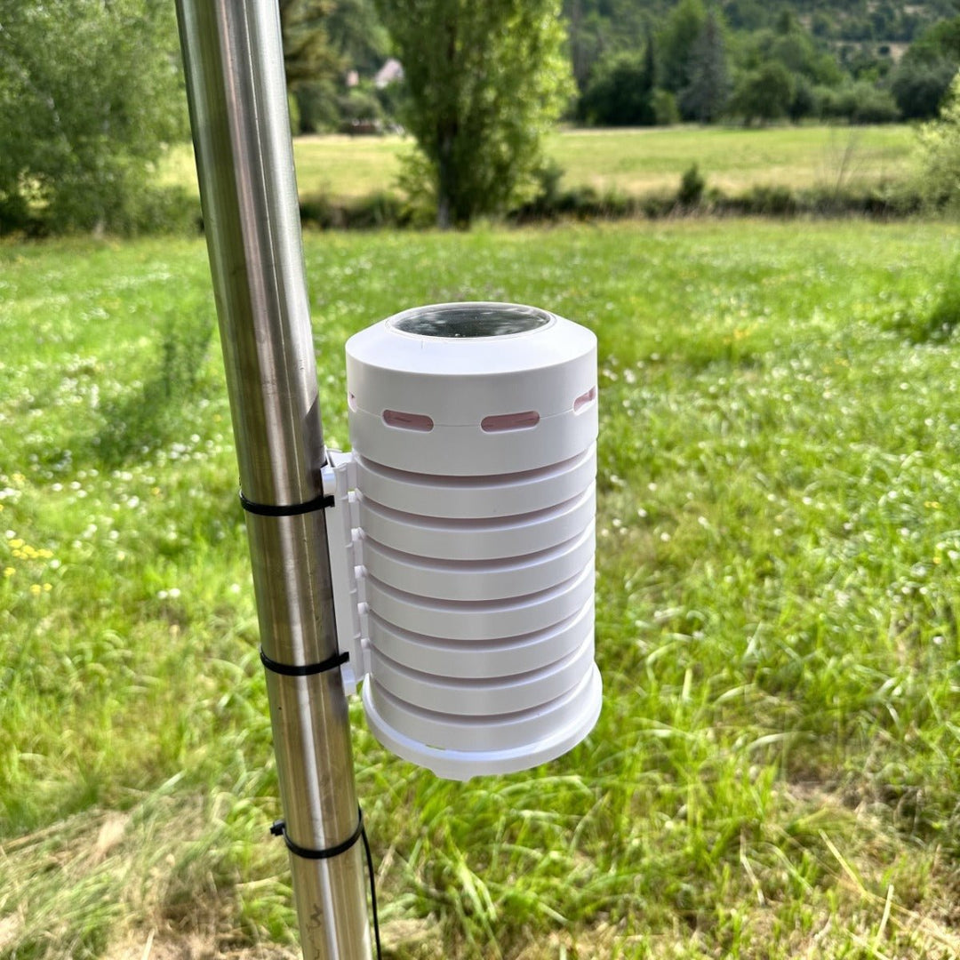 Temperature &amp; Humidity Sensor Protective Cover With Solar - Powered Fan WS - 02 - WS-02