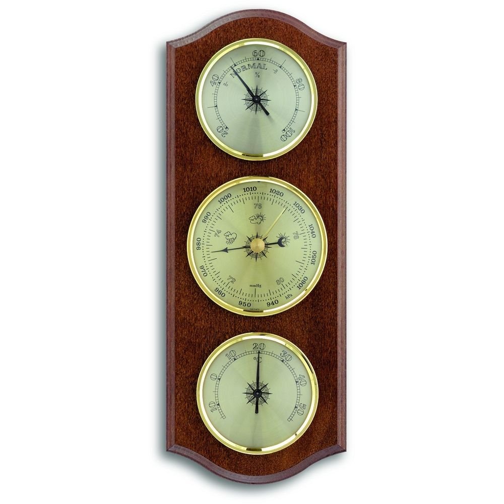 Walnut Barometer 27.5cm - TD-20-1000-03