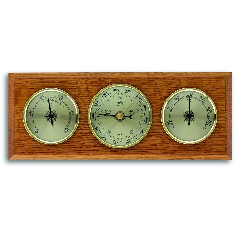 Oak Barometer (28cm length) - Made in Germany - TD-20-1001