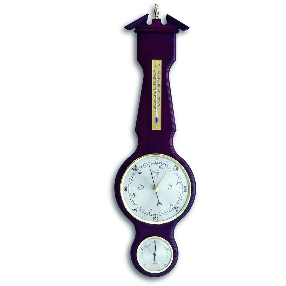 Mahogany Banjo Barometer 50cm - TD-20-1047-04