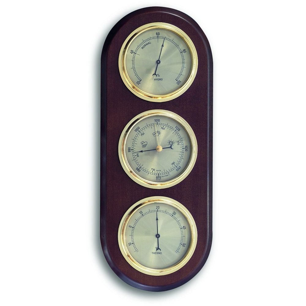 Walnut Barometer 38.5cm - TD-20-1064-03