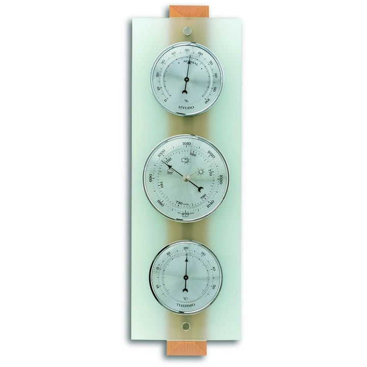 Frosted Glass Barometer 38.5cm - TD-20-1067-05