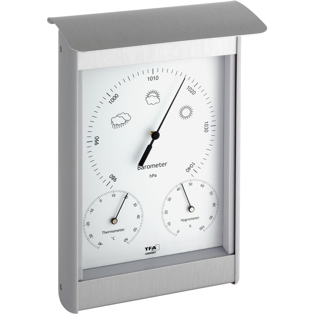 Outdoor Aluminium Metal Barometer 21.5cm - TD-20-2045