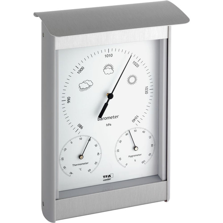 Outdoor Aluminium Metal Barometer 21.5cm - TD-20-2045