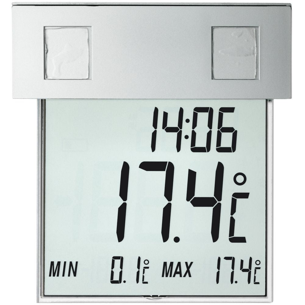 Window Thermometer With Solar Powered Light - TD-30-1035