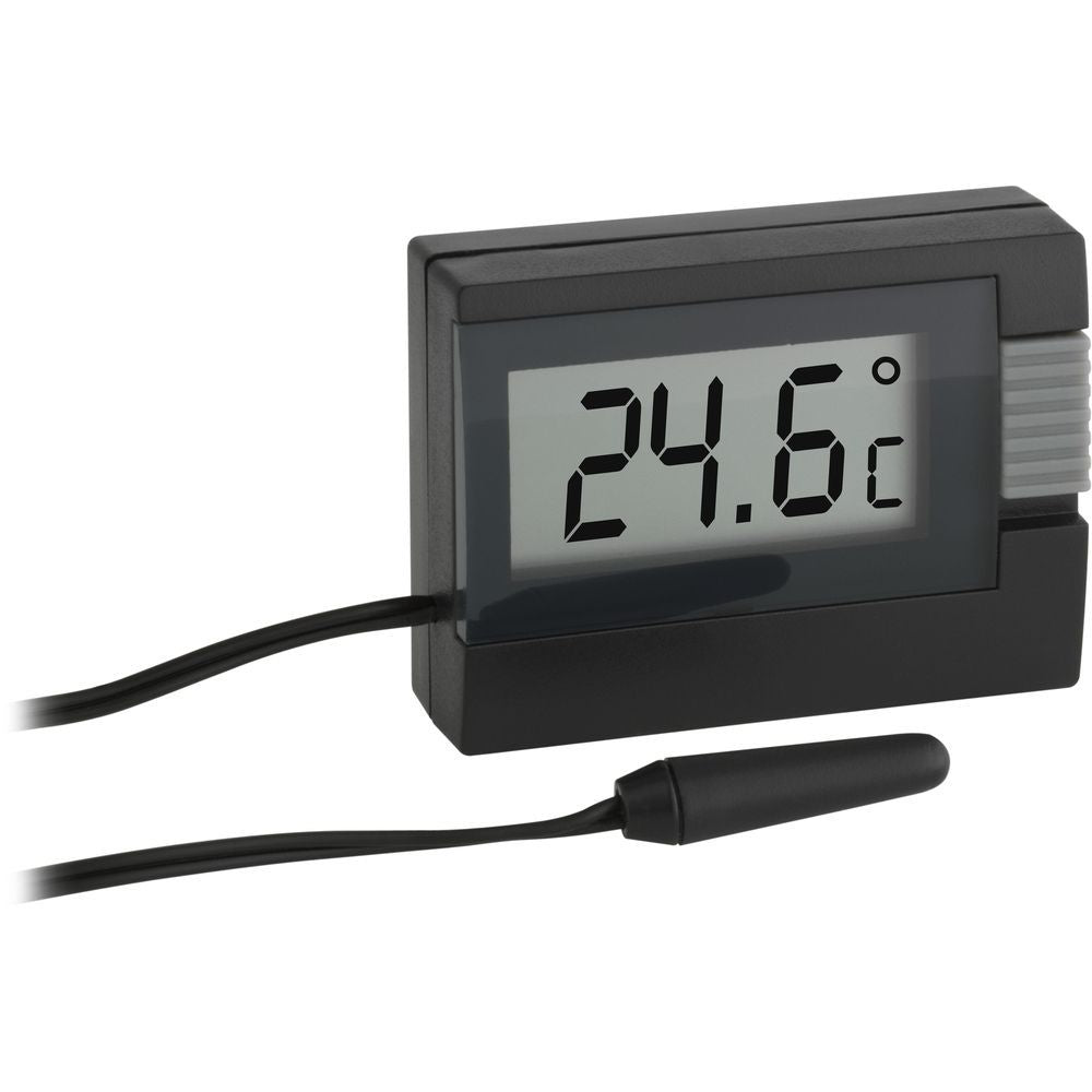 TFA Digital Thermometer for fish tank etc with cabled temperature sensor 30.2018.01 - TD-30-2018-01