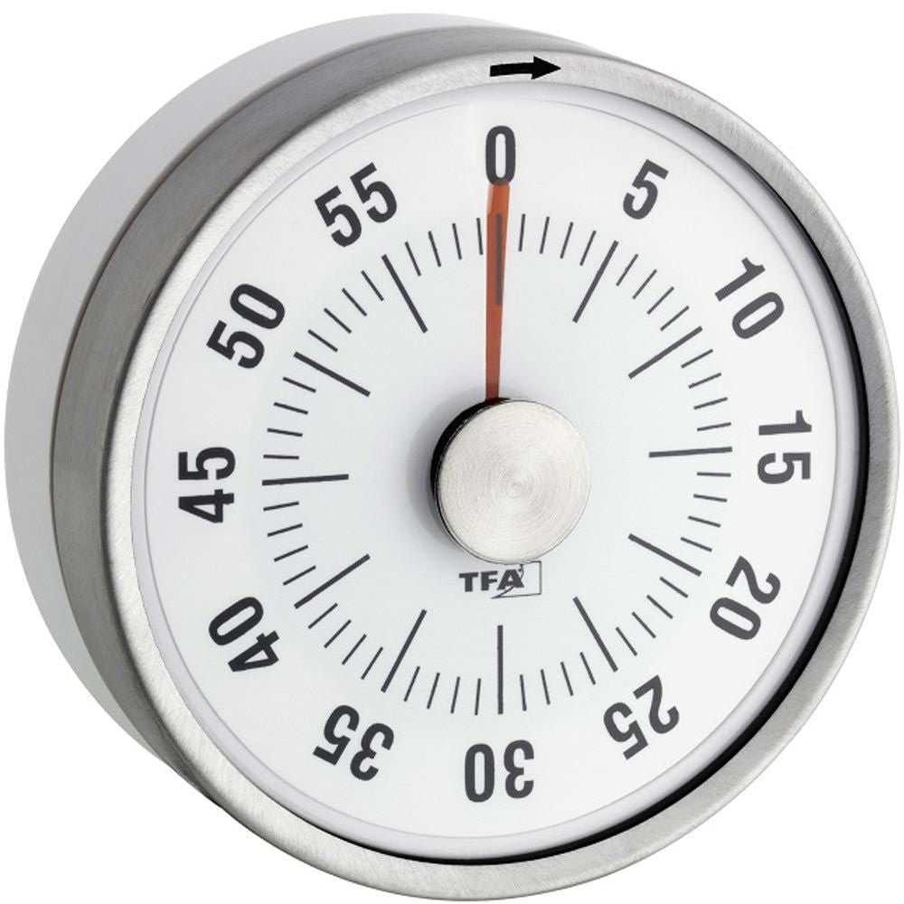 White 60 Minute Kitchen Timer - TD-38-1028-02