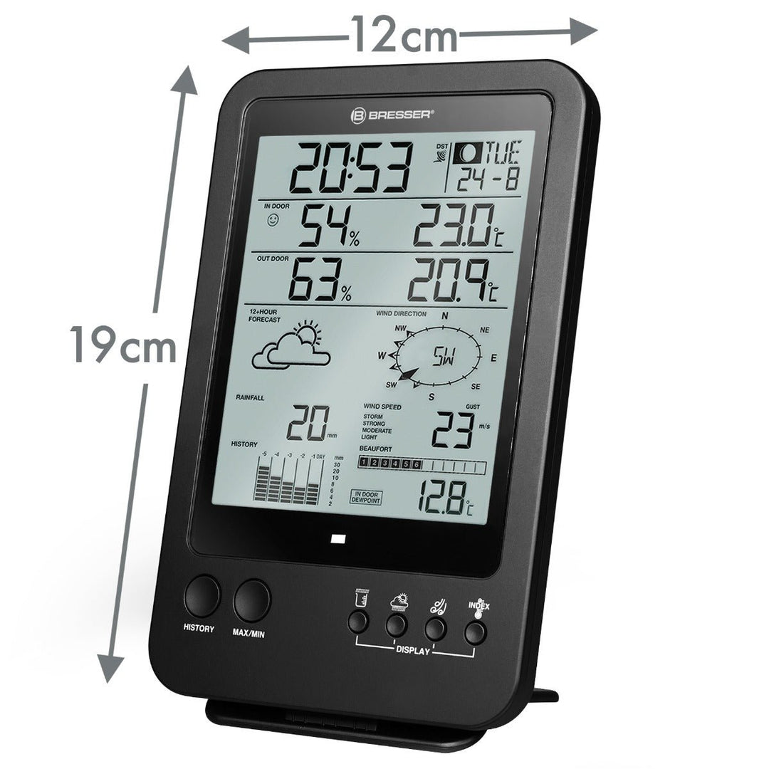 Bresser 7002510 5 - in - 1 Complete Weather Station with Programmable Weather Alerts - BR-7002510
