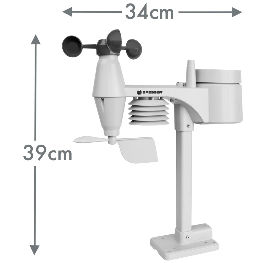 Bresser 7002510 5 - in - 1 Complete Weather Station with Programmable Weather Alerts - BR-7002510