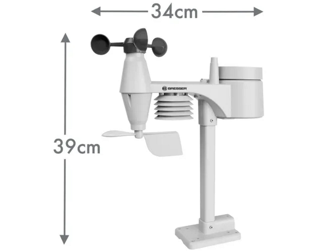 Bresser Clearview 7 - in - 1 WiFi Weather Station - includes Light Intensity, UV, Ice/Frost Alert 7002586 - BR-7002586