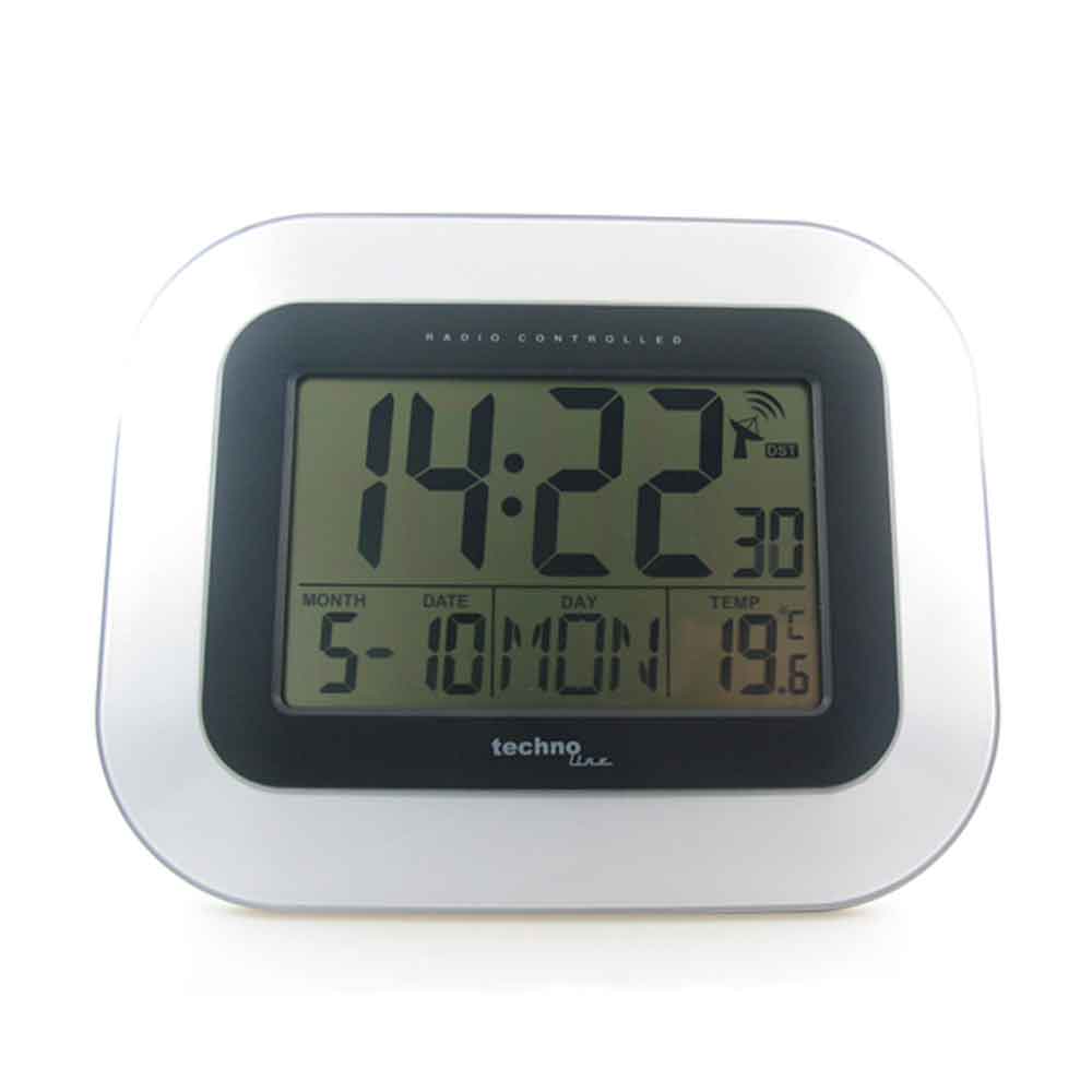 Technoline WS8005 Wall Clock with Temperature and Date - ES-WS8005