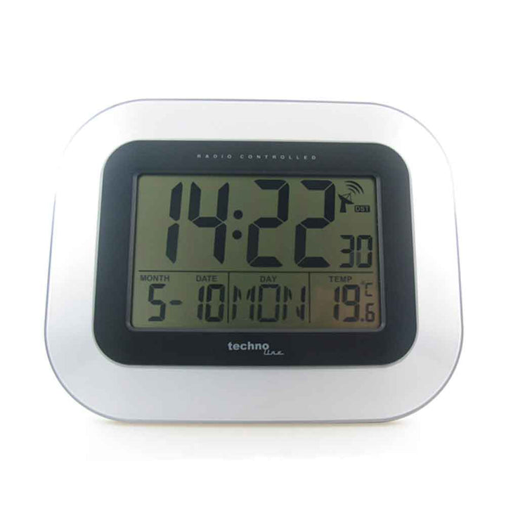 Technoline WS8005 Wall Clock with Temperature and Date - ES-WS8005