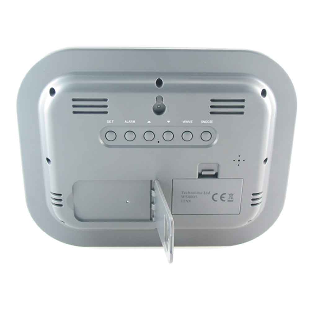 Technoline WS8005 Wall Clock with Temperature and Date - ES-WS8005