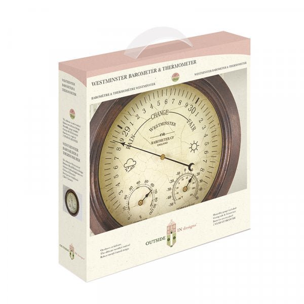 Westminster Barometer &amp; Thermometer 8in - SG-5062020