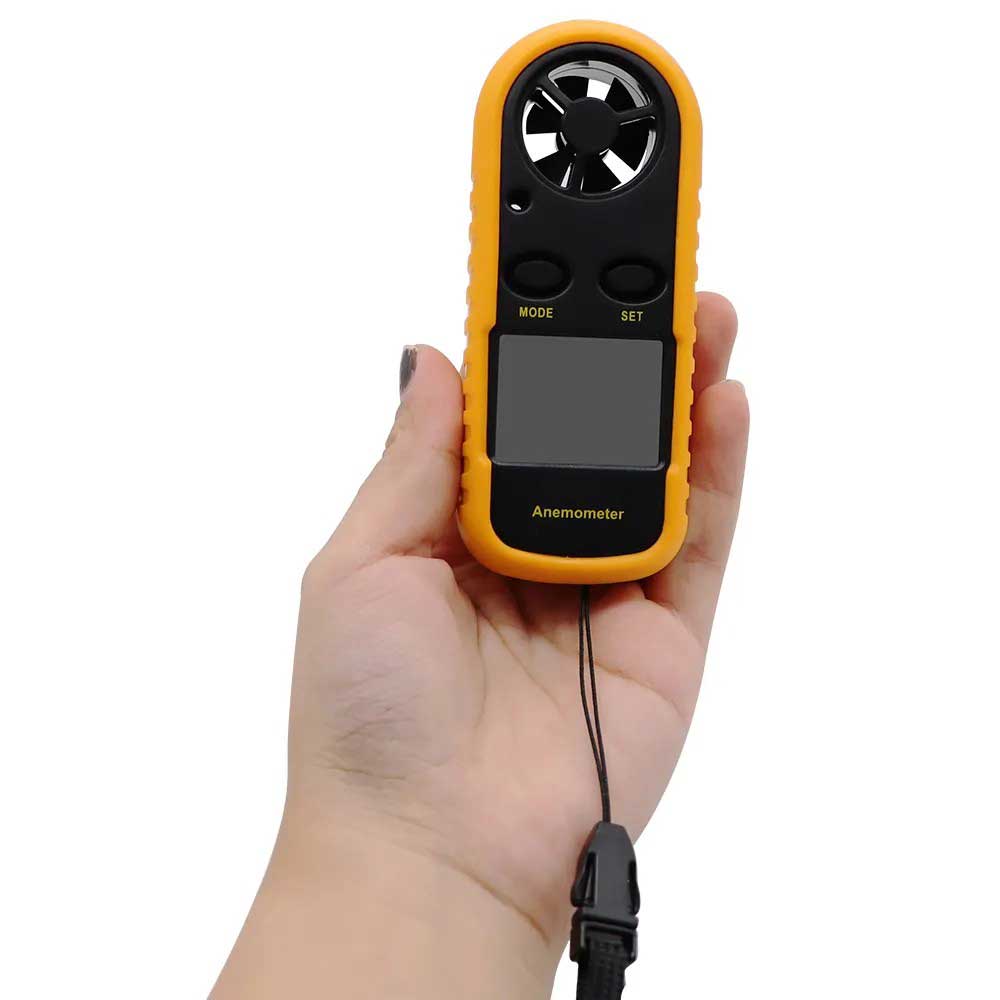 Digital Anemometer for Wind Speed &amp; Temperature Measurement - A8-AN8161