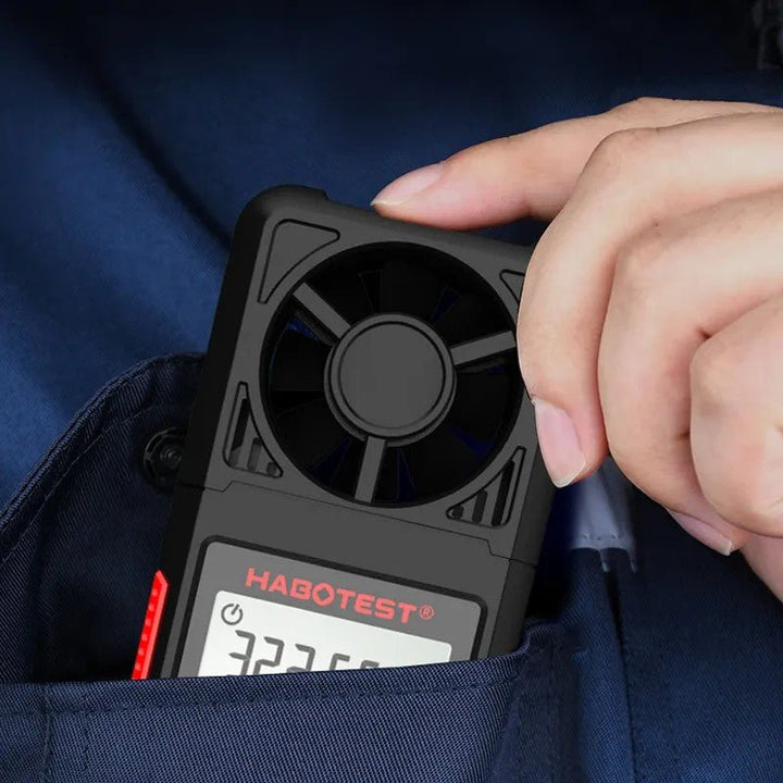 Portable Digital Anemometer: Measure Air Velocity, Temperature &amp; Humidity Measurement - A8-AN6052