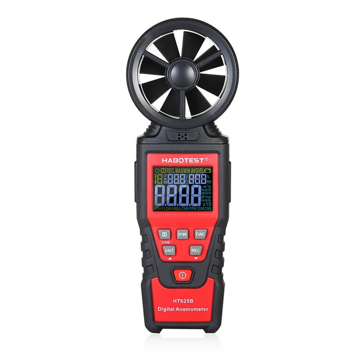 Portable Digital Anemometer: Measure Air Velocity, Temperature &amp; Humidity Measurement