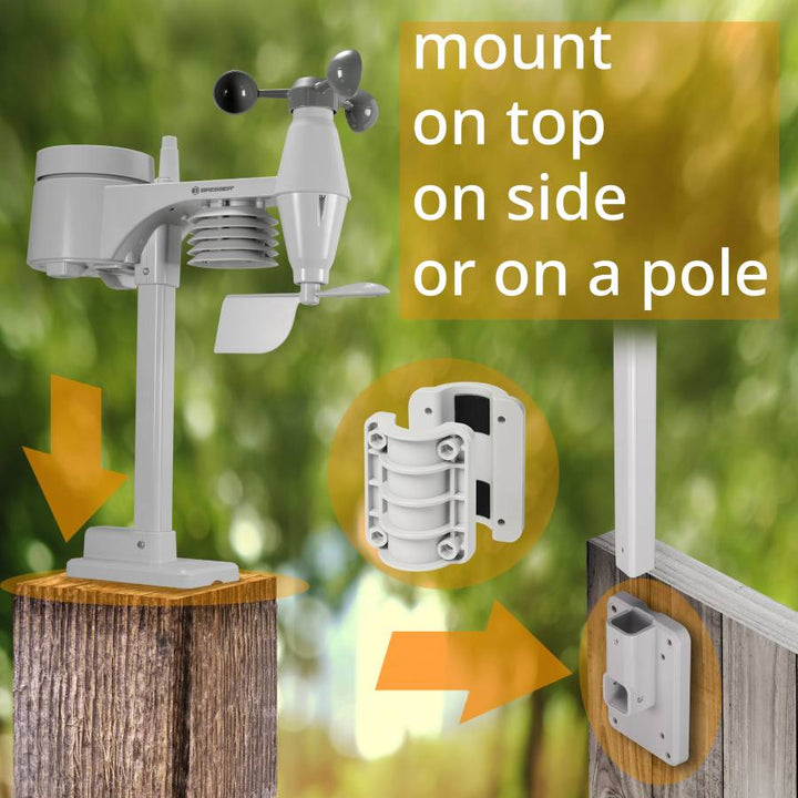 Bresser 5 - in - 1 Comfort Weather Station with Colour Display &amp; Weather Alerts - BR-7002551