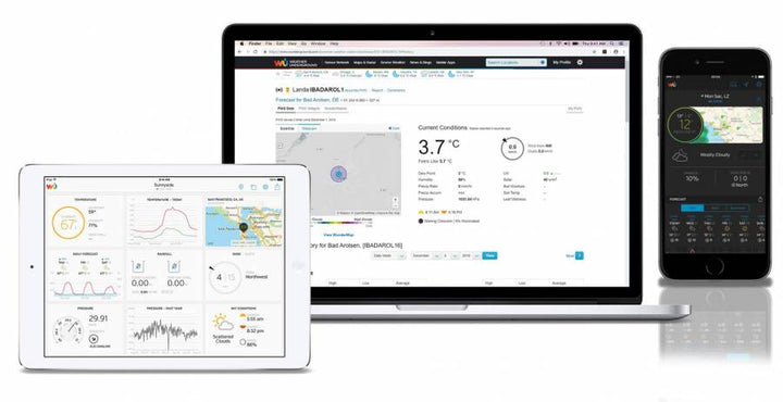 Bresser Clearview 7 - in - 1 WiFi Weather Station - includes Light Intensity, UV, Ice/Frost Alert 7002586 - BR-7002586