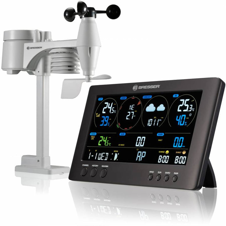 Bresser Clearview 7 - in - 1 WiFi Weather Station - includes Light Intensity, UV, Ice/Frost Alert 7002586 - BR-7002586