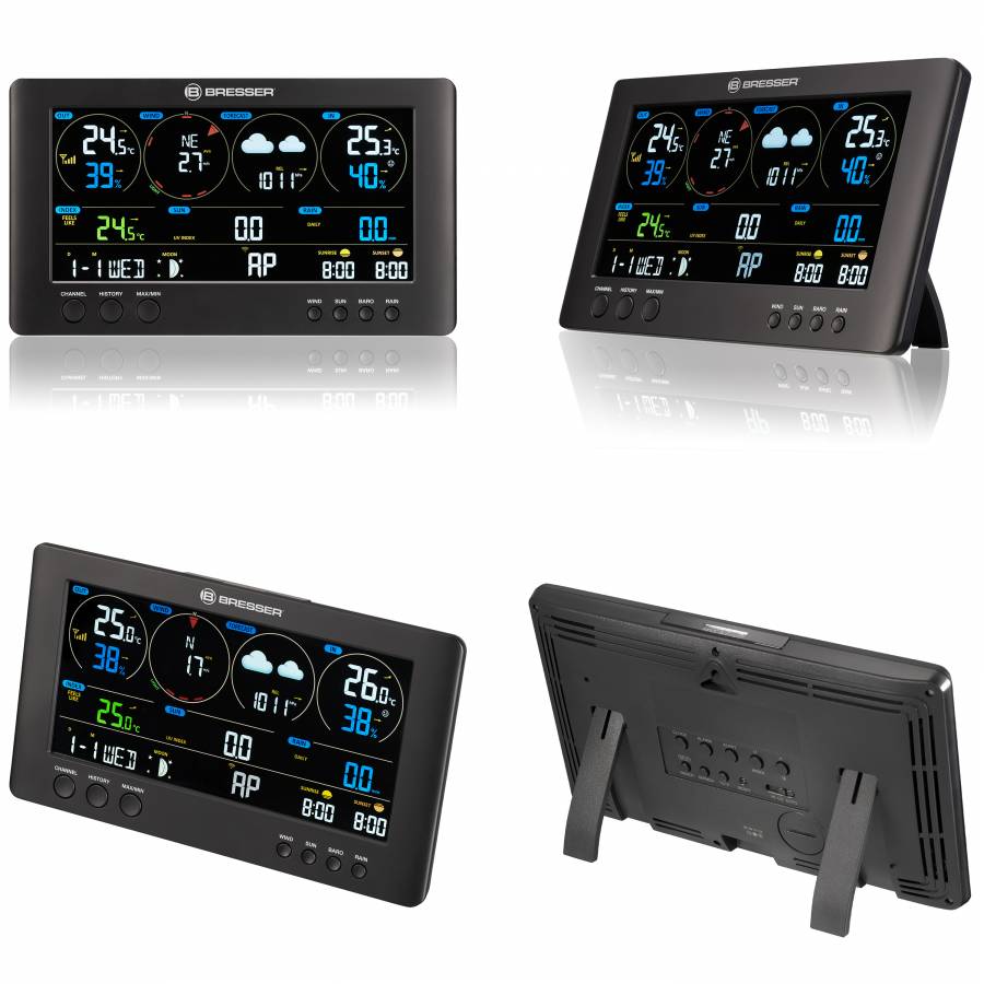 Bresser Clearview 7 - in - 1 WiFi Weather Station - includes Light Intensity, UV, Ice/Frost Alert 7002586 - BR-7002586