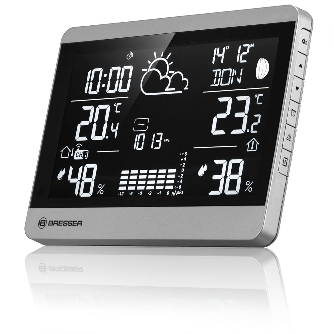 Bresser 7004350 ClimateTemp NDH - NEO with Barometric Pressure Graph, Indoor/Outdoor Temp & Humidity, Ice Alert - BR-7004350