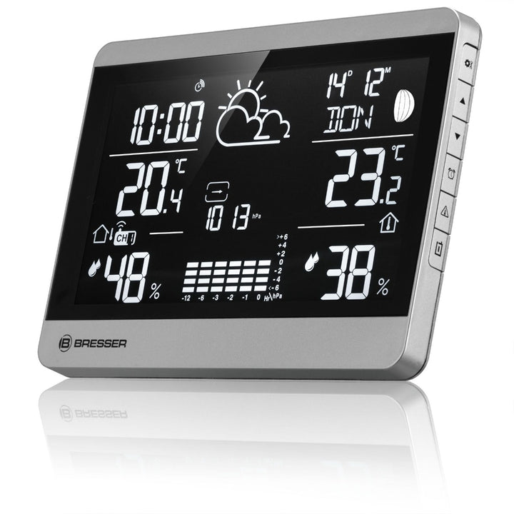 Bresser 7004350 ClimateTemp NDH - NEO with Barometric Pressure Graph, Indoor/Outdoor Temp &amp; Humidity, Ice Alert - BR-7004350