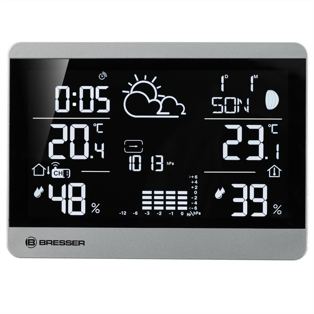 Bresser 7004350 ClimateTemp NDH - NEO with Barometric Pressure Graph, Indoor/Outdoor Temp &amp; Humidity, Ice Alert - BR-7004350