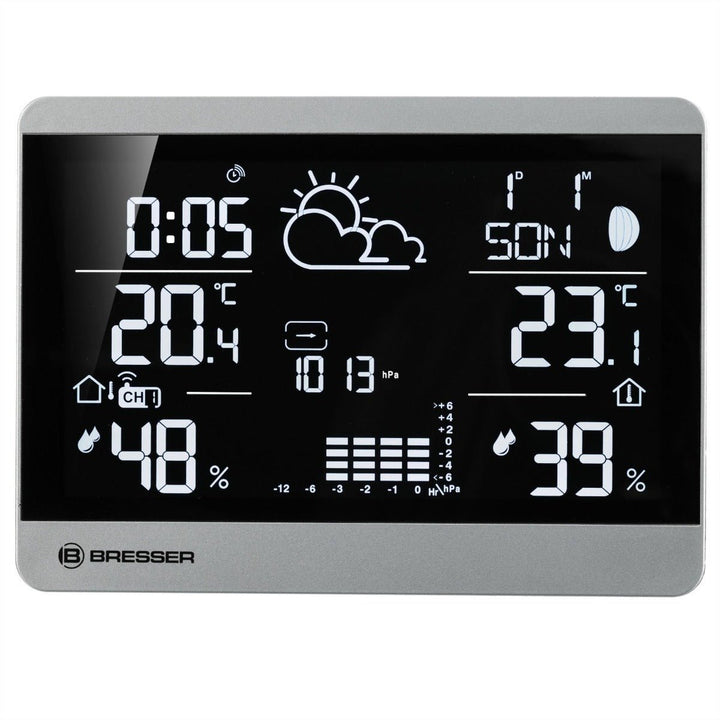 Bresser 7004350 ClimateTemp NDH - NEO with Barometric Pressure Graph, Indoor/Outdoor Temp &amp; Humidity, Ice Alert - BR-7004350