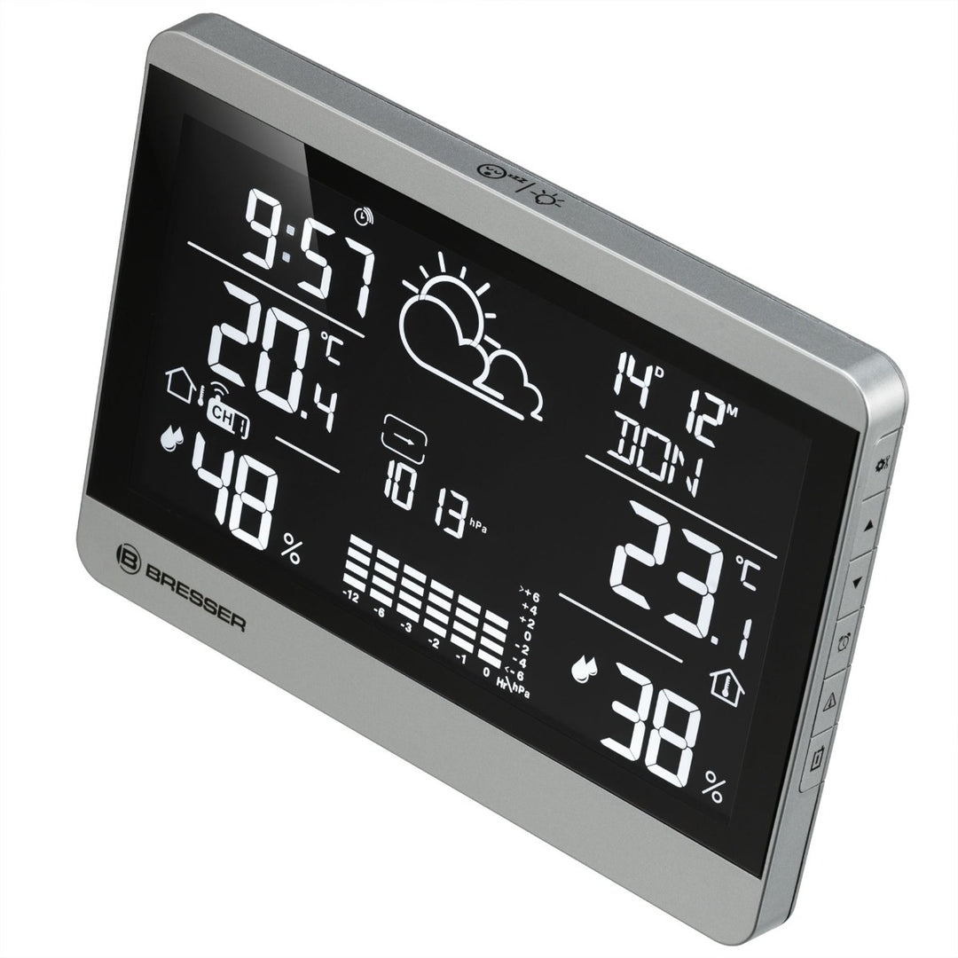 Bresser 7004350 ClimateTemp NDH - NEO with Barometric Pressure Graph, Indoor/Outdoor Temp &amp; Humidity, Ice Alert - BR-7004350