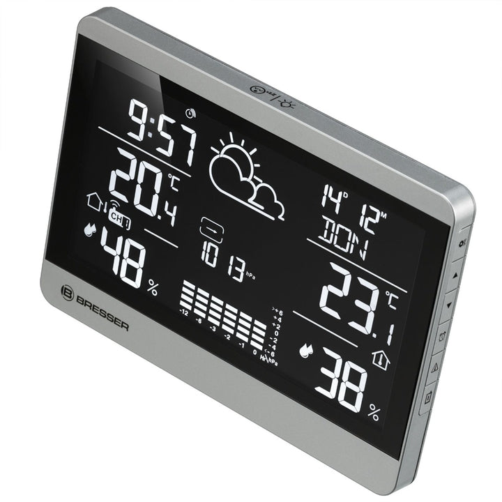 Bresser 7004350 ClimateTemp NDH - NEO with Barometric Pressure Graph, Indoor/Outdoor Temp &amp; Humidity, Ice Alert - BR-7004350
