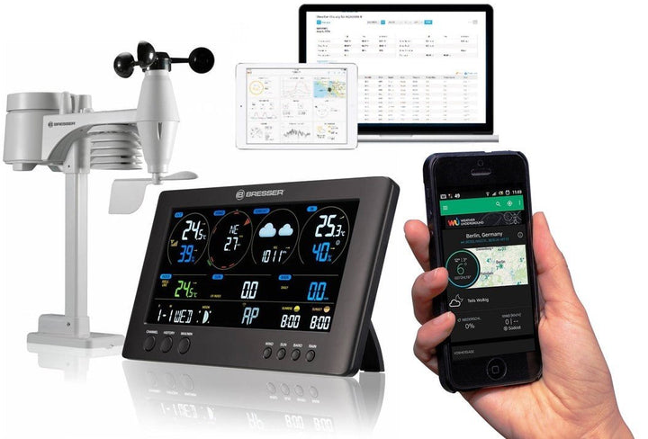 Bresser Clearview 7 - in - 1 WiFi Weather Station - includes Light Intensity, UV, Ice/Frost Alert 7002586 - BR-7002586