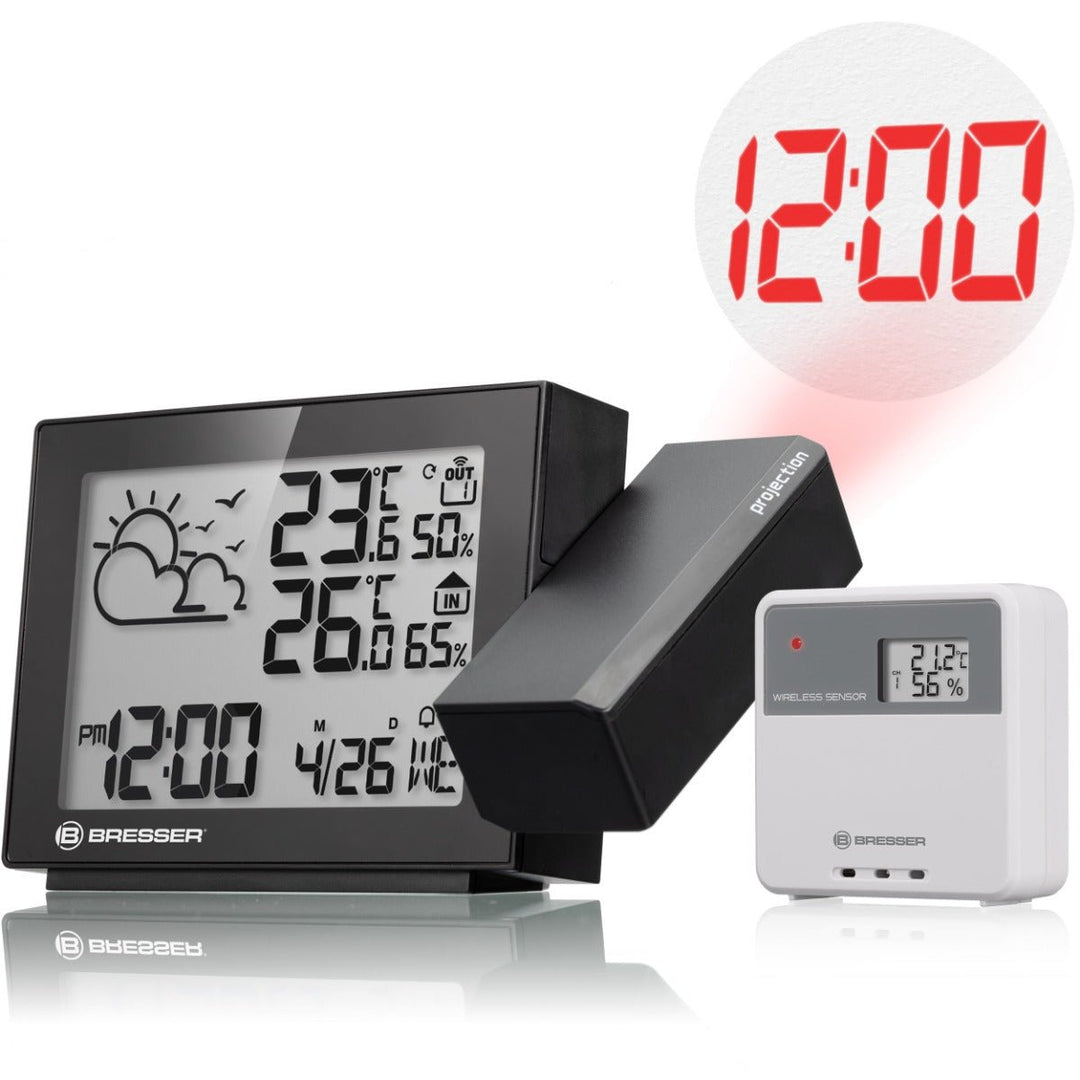 Bresser 7004405 Projection Radio - Controlled Weather Station MeteoTemp P - BR-7004405