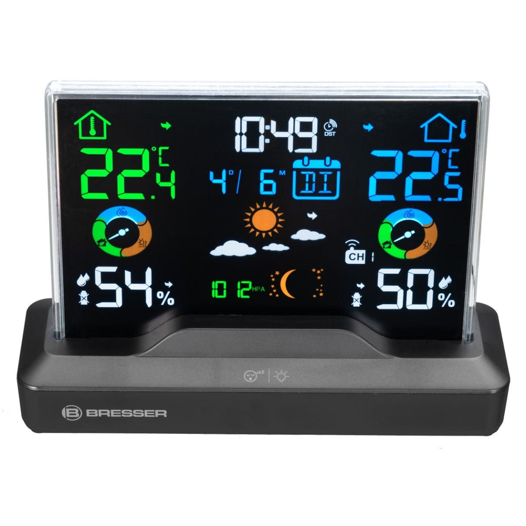 Bresser 7007620 Radio - Controlled Colour Weather Station with Frameless Display - BR-7007620
