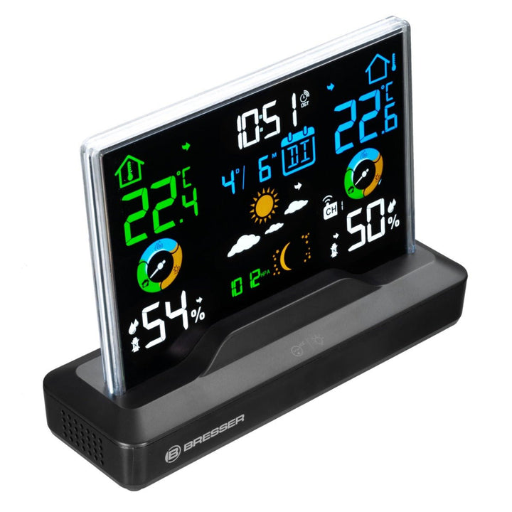 Bresser 7007620 Radio - Controlled Colour Weather Station with Frameless Display - BR-7007620