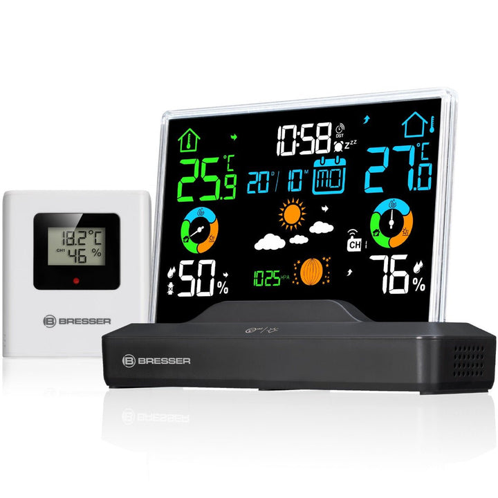 Bresser 7007620 Radio - Controlled Colour Weather Station with Frameless Display - BR-7007620