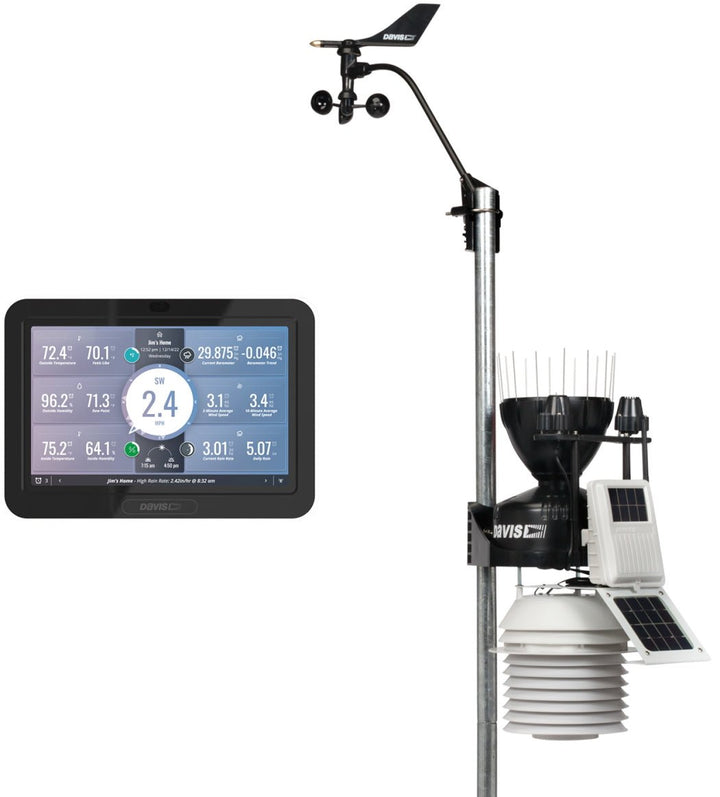 Davis Wireless Vantage Pro2 Plus with 24 - Hr Fan Aspirated Radiation Shield and WeatherLink Console 6263UK - DI-6263UK