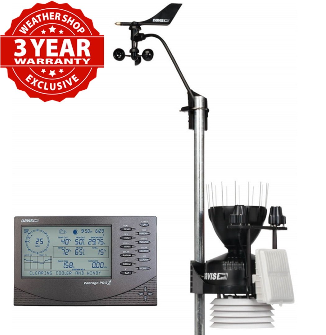 Davis Vantage Pro2 Plus Cabled - 6162CUK (Includes UV &amp; Solar Radiation Sensors) - DI-6162CUK