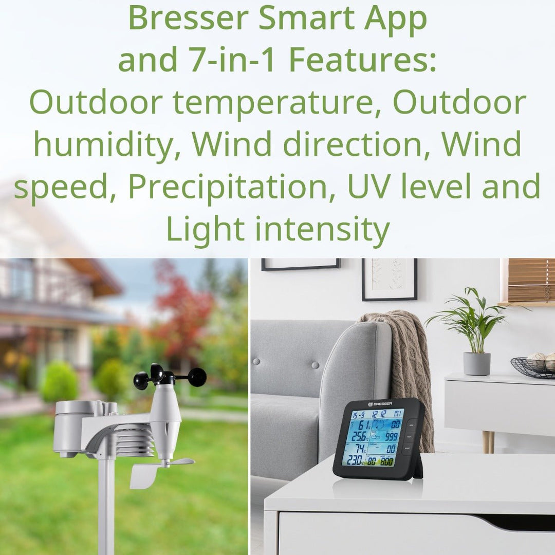 Bresser 7 - in - 1 ClimateConnect Tuya Weather Station 7003600CM3000 - BR-7003600CM3000