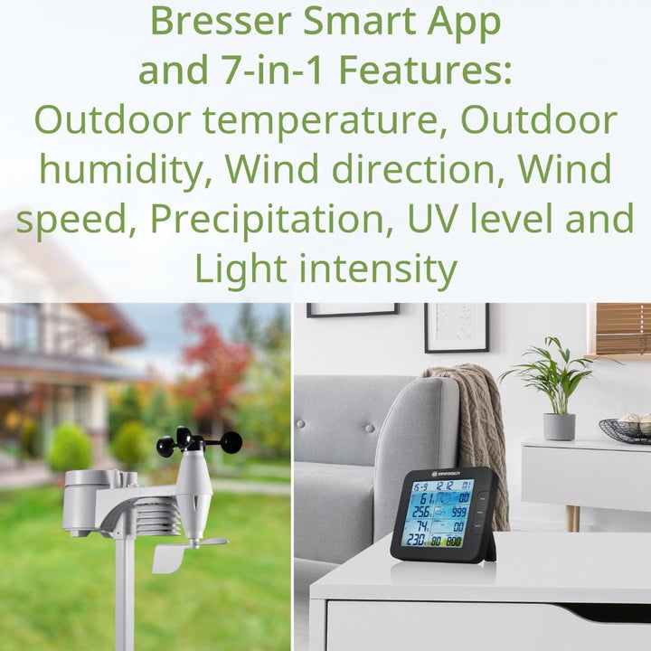 Bresser 7 - in - 1 ClimateConnect Tuya Weather Station 7003600CM3000 - BR-7003600CM3000